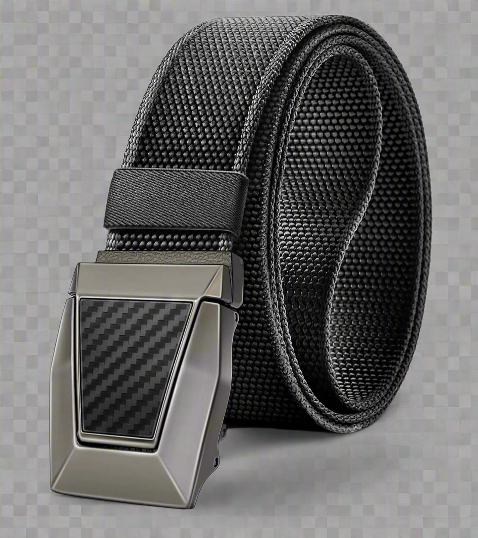 BULLIANT Men Stretch Belt Nylon Rigger Web EDC Holster Belt for Gift Men Hiking Tactical Military Heavy Duty 1 3/8"(Black28"-32" Waist Adjustable)
