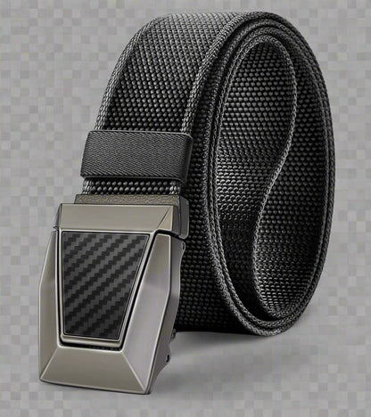 BULLIANT Men Stretch Belt Nylon Rigger Web EDC Holster Belt for Gift Men Hiking Tactical Military Heavy Duty 1 3/8"(Black28"-32" Waist Adjustable)