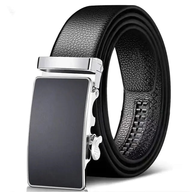 Men's Premium Cowhide Leather Belt with Smart Buckle