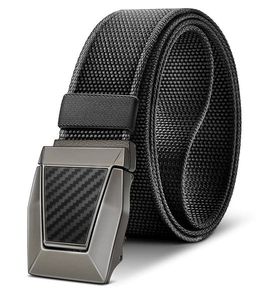BULLIANT Men Stretch Belt Nylon Rigger Web EDC Holster Belt for Gift Men Hiking Tactical Military Heavy Duty 1 3/8"(Black28"-32" Waist Adjustable)