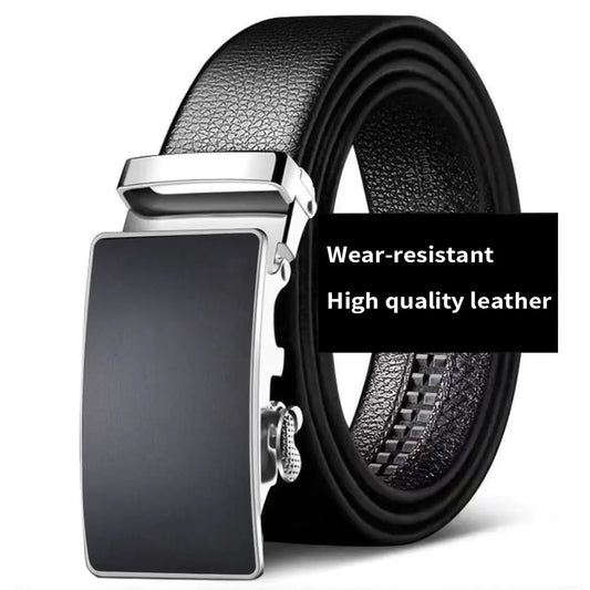 Men's Premium Cowhide Leather Belt with Smart Buckle