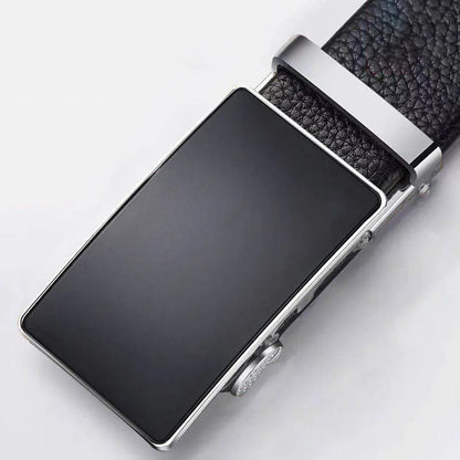Men's Premium Cowhide Leather Belt with Smart Buckle